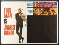 5c061 YOU ONLY LIVE TWICE teaser subway poster '67 art of Connery + other 007 movies, rare!