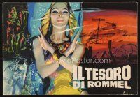 5d098 ROMMEL'S TREASURE Italian program '61 Dawn Addams, art of battlefield & sexy woman!