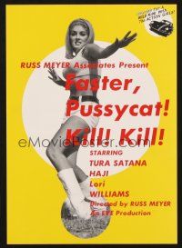 5d492 FASTER, PUSSYCAT! KILL! KILL! Japanese 7.25x10.25 R80s Russ Meyer, sexy different image!