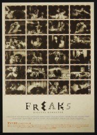 5d493 FREAKS Japanese 7.25x10.25 R00s Tod Browning classic, great portraits of sideshow cast!