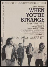 5d631 WHEN YOU'RE STRANGE Japanese 7.25x10.25 '10 Jim Morrison, John Densmore, Krieger, The Doors!