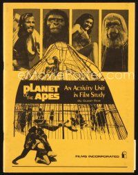 5d194 PLANET OF THE APES study guide '73 Charlton Heston, classic sci-fi!