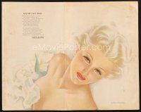 5d198 SONG FOR LOST SPRING magazine poster '42 sexy Esquire pin-up art by Vargas!