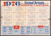 5d146 UNITED ARTISTS 1976 booking calendar '76 Stay Hungry, Trackdown, Vigilante Force, Wild Track!