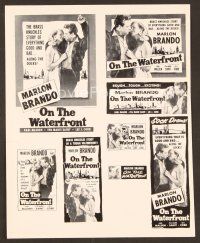 5d250 ON THE WATERFRONT pressbook supplement '54 directed by Elia Kazan, classic Marlon Brando!