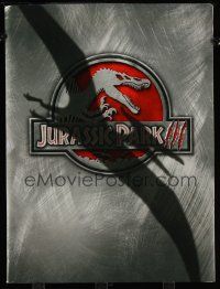 5d820 JURASSIC PARK 3 presskit '01 includes really cool dinosaur comparative size chart poster!
