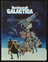 5d057 BATTLESTAR GALACTICA program '78 great sci-fi art by Robert Tanenbaum!