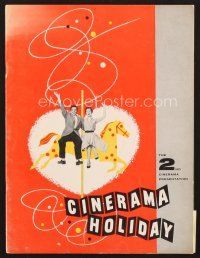 5d066 CINERAMA HOLIDAY program '55 many cool images from documentary!