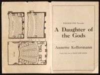 5d070 DAUGHTER OF THE GODS program '16 Annette Kellerman, William E.Shay, early silent!