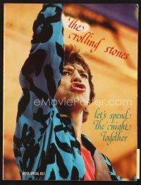 5d085 LET'S SPEND THE NIGHT TOGETHER program '83 great images of Mick Jagger & The Rolling Stones!