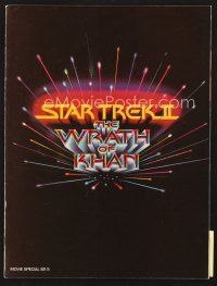 5d109 STAR TREK II program '82 The Wrath of Khan, Leonard Nimoy, William Shatner, sci-fi sequel!