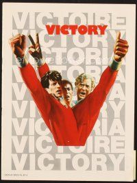 5d120 VICTORY program '81 John Huston, soccer players Stallone, Caine & Pele!