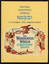 5d122 WONDERFUL WORLD OF THE BROTHERS GRIMM Cinerama hardcover program '62 George Pal fairy tales!