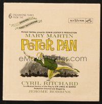 5d135 PETER PAN 45 RPM soundtrack record R62 Mary Martin in title role, classic!