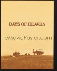 5d229 DAYS OF HEAVEN trade ad '78 Richard Gere, Brooke Adams, directed by Terrence Malick!