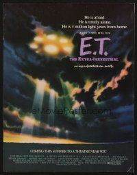 5d231 E.T. THE EXTRA TERRESTRIAL advance trade ad '82 different spaceship in clouds image!