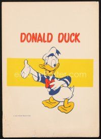 5d161 DONALD DUCK mini WC '40s Walt Disney, great artwork of classic character!