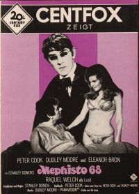 5d343 BEDAZZLED German pressbook '68 classic fantasy, Dudley Moore, sexy Raquel Welch as Lust!