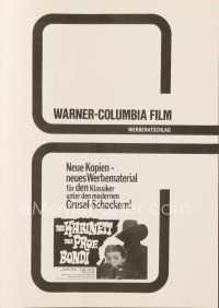 5d351 HOUSE OF WAX German pressbook R73 Vincent Price, Charles Bronson & Phyllis Kirk!