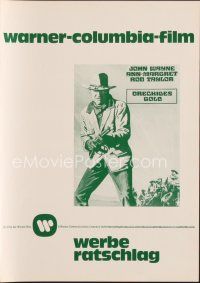 5d361 TRAIN ROBBERS German pressbook '73 cowboy John Wayne & sexy Ann-Margret!
