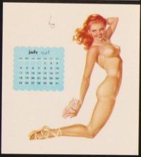 5d196 ALBERTO VARGAS DESK CALENDAR calendar pages '48 super sexy pin-up artwork!