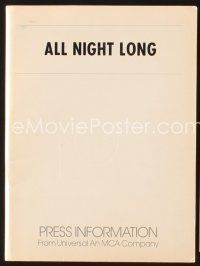 5d653 ALL NIGHT LONG presskit '81 Barbra Streisand, Gene Hackman, Dennis Quaid