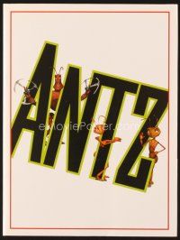 5d657 ANTZ presskit '98 Woody Allen, computer animated insects, every ant has his day!