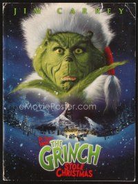 5d778 GRINCH presskit '00 Jim Carrey, Dr. Seuss Christmas story directed by Ron Howard!