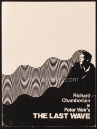 5d836 LAST WAVE presskit '77 Peter Weir cult classic, Richard Chamberlain!