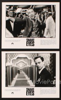 5d940 SNAKE EYES presskit '98 Nicolas Cage, Gary Sinise, John Heard, Carla Gugino, Brian De Palma