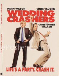5d988 WEDDING CRASHERS digital presskit '05 Owen Wilson & Vince Vaughn, life's a party, crash it!!