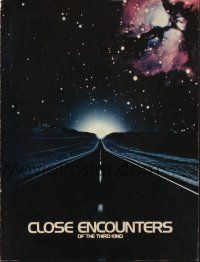 5d261 CLOSE ENCOUNTERS OF THE THIRD KIND blue style promo brochure '77 Spielberg sci-fi classic!