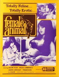 5d272 FEMALE ANIMAL promo brochure R83 La Mujer Del Gato, sexy images!