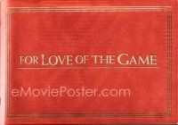 5d274 FOR LOVE OF THE GAME promo brochure '99 Kelly Preston, baseball pitcher Kevin Costner!