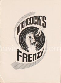 5d275 FRENZY promo brochure '72 written by Anthony Shaffer, Hitchcock's shocking masterpiece!