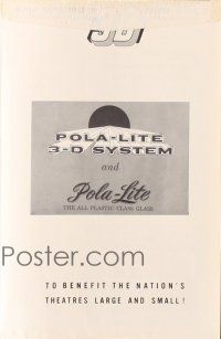 5d293 POLA-LITE 3-D SYSTEM promo brochure '54 cool Creature From The Black Lagoon ad!