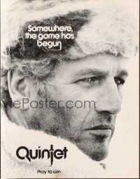 5d295 QUINTET promo brochure '79 Paul Newman against the world, Robert Altman directed sci-fi!