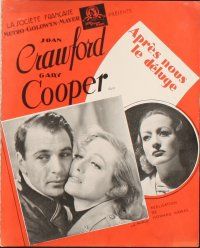 5d398 TODAY WE LIVE French '33 Howard Hawks, Joan Crawford & Gary Cooper, by Faulkner