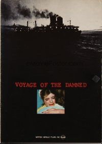5d401 VOYAGE OF THE DAMNED Japanese promo brochure '76 Faye Dunaway, Max Von Sydow, Orson Welles!