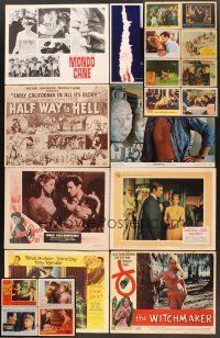 5e012 LOT OF 108 LOBBY CARDS '51 - '69 Mondo Cane, Witchmaker, Lover Come Back & many more!