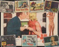 5e013 LOT OF 100 LOBBY CARDS '40s-80s Vengeance of She, City of Fear, Girl Hunters & more!