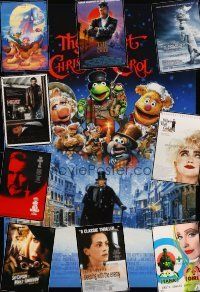 5e036 LOT OF 31 UNFOLDED ONE-SHEETS '80s-00s Muppet Christmas Carol, Hunt for Red October & more!