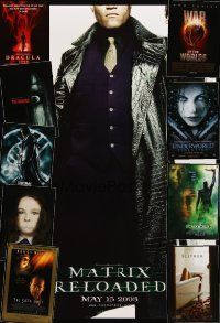 5e038 LOT OF 30 UNFOLDED ONE-SHEETS '86 - '06 Matrix Reloaded, Hellboy, Dracula 2000 & more!