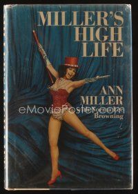5e156 MILLER'S HIGH LIFE first edition hardcover book '72 Ann Miller's autobiography!