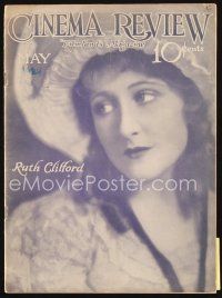 5e132 CINEMA REVIEW vol 1 no 1 magazine May 1924 portrait of Ruth Clifford by Walter F. Seely!