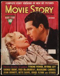 5e094 MOVIE STORY magazine November 1939 Fred MacMurray & Madeleine Carroll in Honeymoon in Bali!