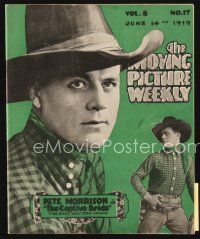 5e052 MOVING PICTURE WEEKLY exhibitor magazine June 14, 1919 Elmo the Mighty posters, Corbett!
