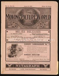 5e041 MOVING PICTURE WORLD exhibitor magazine June 18, 1910 boxing, wrestling, Buffalo Bill!