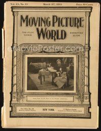 5e044 MOVING PICTURE WORLD exhibitor magazine March 27, 1915 cool article with many theater fronts!