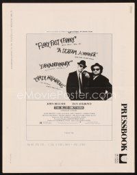 5e319 BLUES BROTHERS pressbook '80 John Belushi & Dan Aykroyd are on a mission from God!